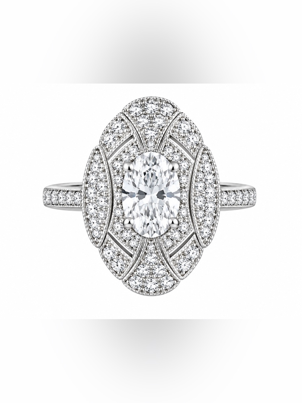 Moissanite‎ Diamond antique inspired setting women’s  Ring size 7